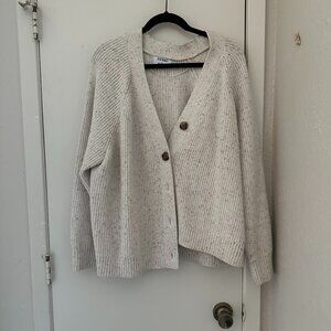 Cream Confetti Knit Cozy Cardigan | Old Navy XXL